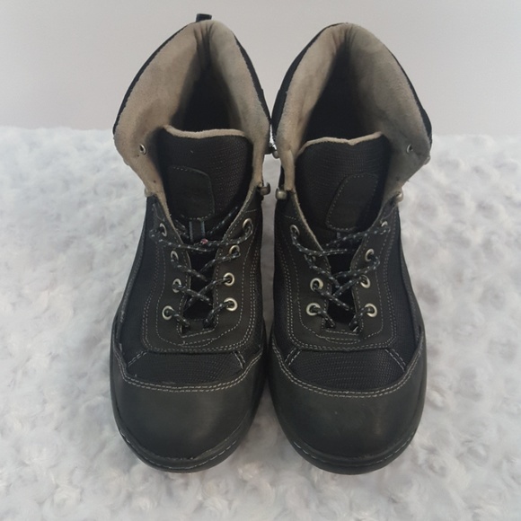 Naturalizer Ankle Boots Black Lace-Up Leather - Picture 4 of 8